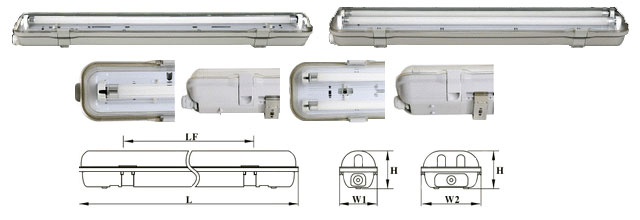 Plastic-T5-waterproof-lights