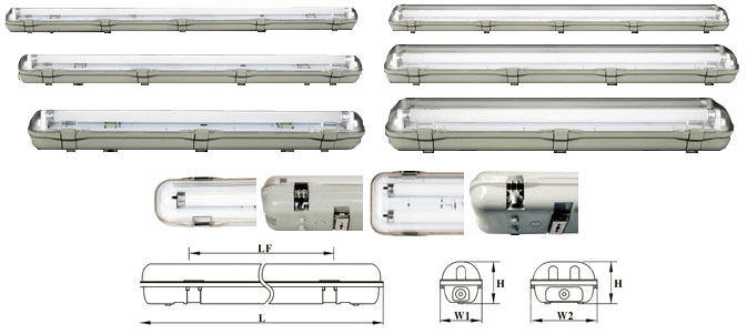 china T8-waterproof-light