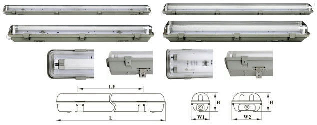 china T8-waterproof-lanterns fixture